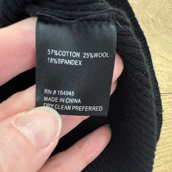 Toccin NY Rib Sleeveless Tank Top Size L Black - Picture 3 of 4